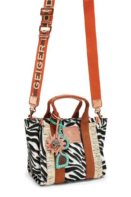 Kurt Geiger London torebka shopper damska bawełniana 2043801069 biały