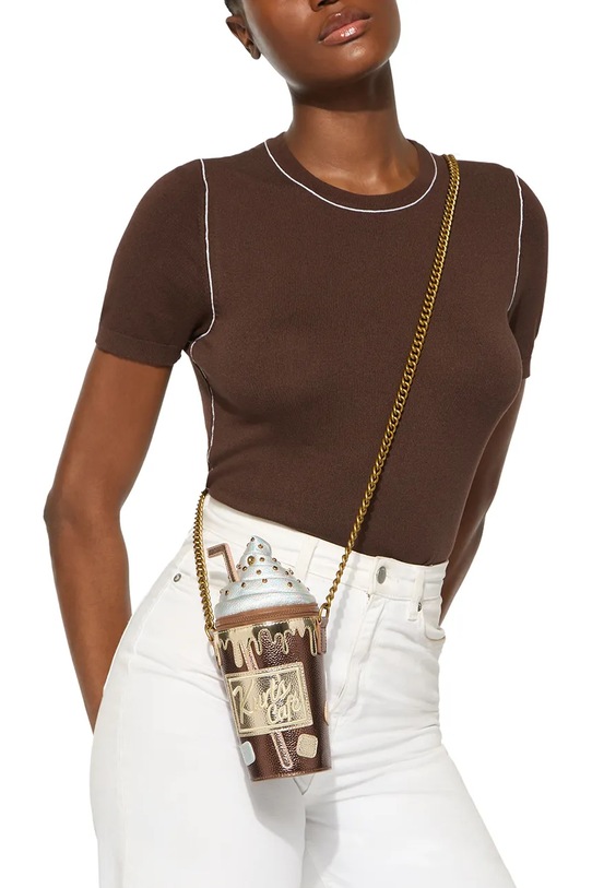 Kurt Geiger London dámska kožená crossbody kabelka Coffee Cup Bag 5572439979