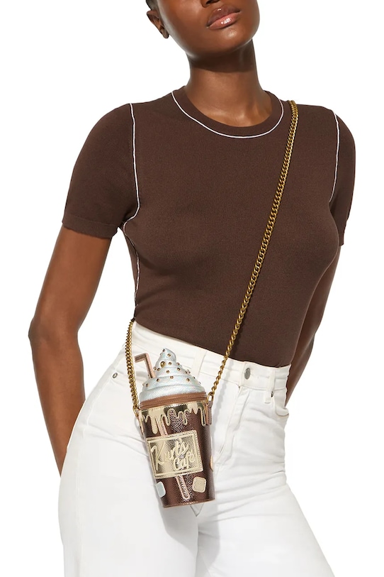 Kurt Geiger London dámska kožená crossbody kabelka Coffee Cup Bag 5572439979