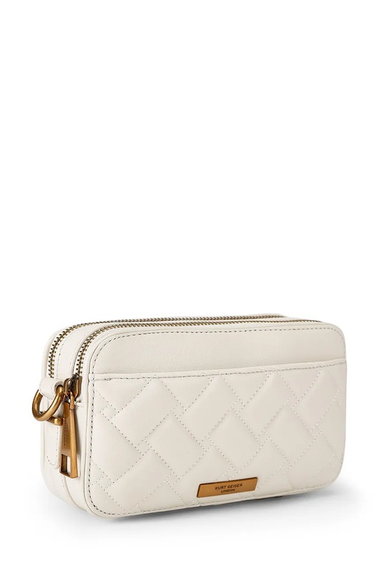 Akcesoria Kurt Geiger London torebka crossbody damska z imitacji skóry Kensington 5579641109 beżowy