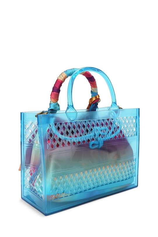 Akcesoria Kurt Geiger London torebka kuferek damska Kensington 5585380999 niebieski