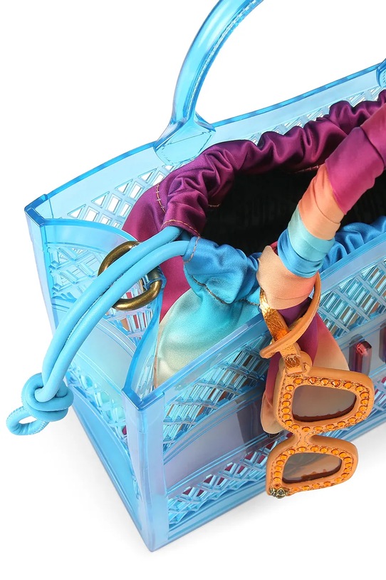 Kurt Geiger London torebka kuferek damska Kensington 5585380999 niebieski