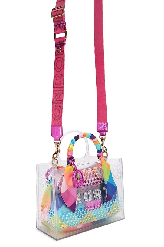 Kurt Geiger London torebka kuferek damska Kensington 5585399999 transparentny SS26