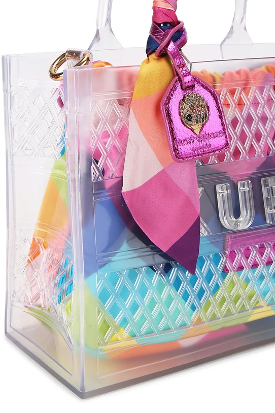 Kurt Geiger London torebka kuferek damska Kensington transparentny 5585399999