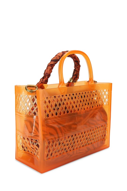 Doplnky Kurt Geiger London dámska crossbody kabelka Kensington 5585336999 oranžová