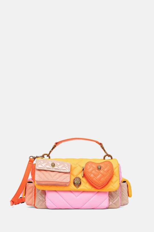 Kurt Geiger London torebka crossbody damska skórzana Kensington pomarańczowy 5579057129