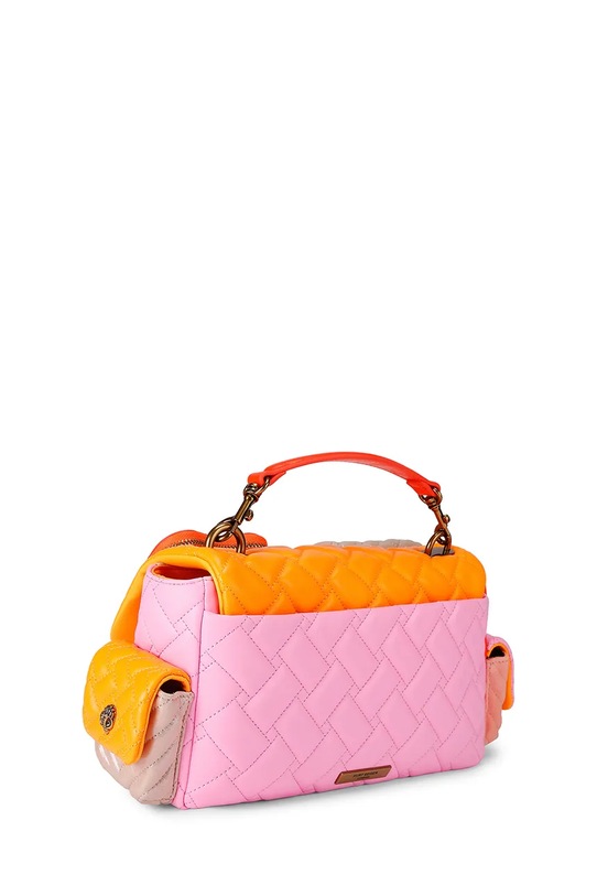 Doplnky Kurt Geiger London dámska kožená crossbody kabelka Kensington 5579057129 oranžová