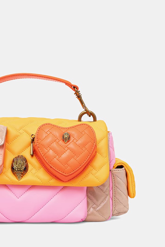 Kurt Geiger London torebka crossbody damska skórzana Kensington pomarańczowy 5579057129