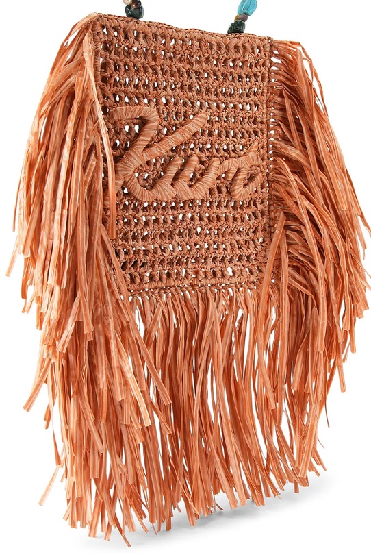 Akcesoria Kurt Geiger London torebka damska Kurt Mini Tote Fringe 5568891999 pomarańczowy