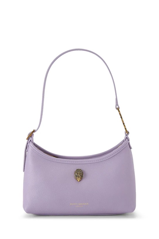 Kurt Geiger London dámska kožená kabelka Kurt sling fialová 5586695109