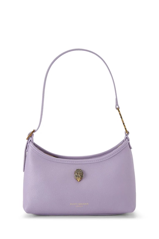 Kurt Geiger London dámska kožená kabelka Kurt sling fialová 5586695109