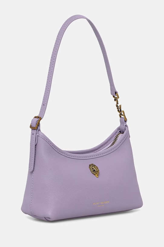 Kurt Geiger London torebka damska skórzana Kurt sling 5586695109 fioletowy SS26