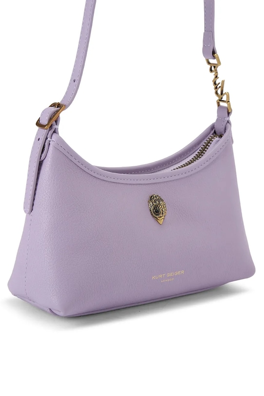Kurt Geiger London dámska kožená kabelka Kurt sling 5586695109 fialová SS26