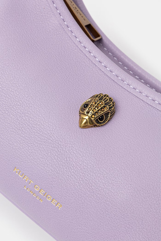 Kurt Geiger London torebka damska skórzana Kurt sling fioletowy 5586695109