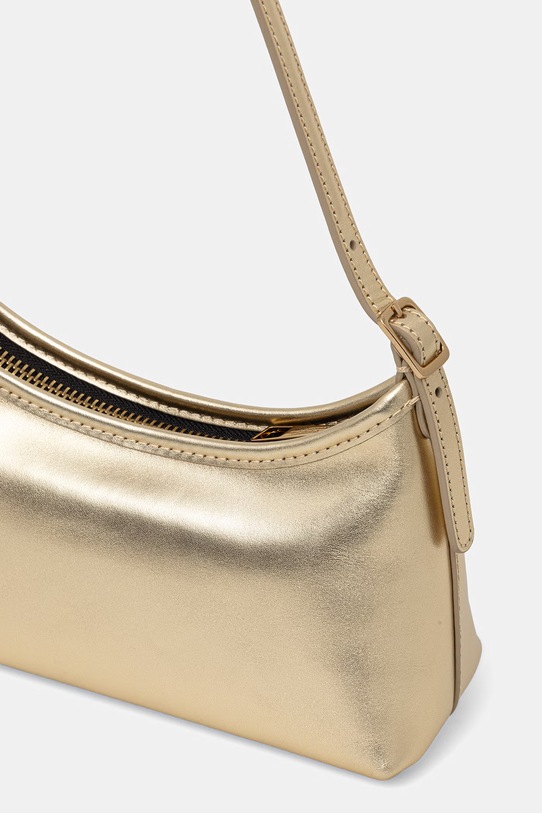 Akcesoria Kurt Geiger London kopertówka damska skórzana Kurt sling 5586661109 złoty