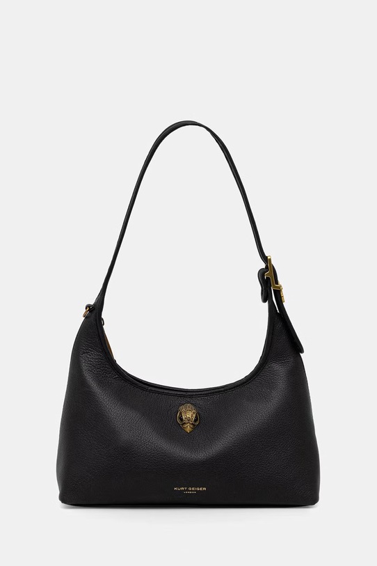 Kurt Geiger London torebka damska skórzana Kurt shoulder bag czarny 5587100109