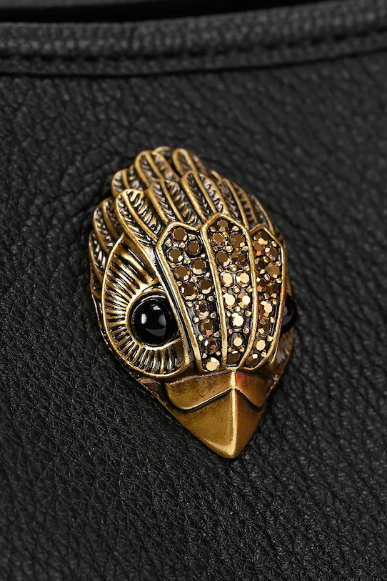 Kurt Geiger London torebka damska skórzana Kurt shoulder bag czarny 5587100109