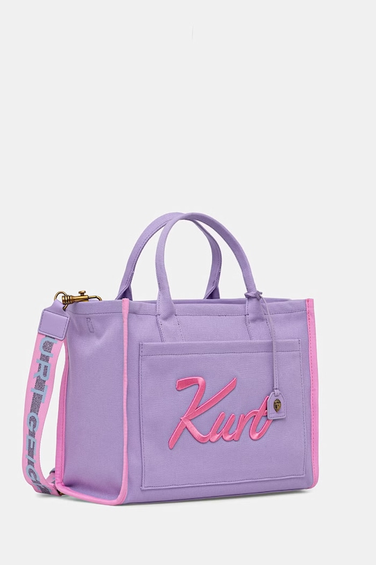 Kurt Geiger London torebka tote damska Kurt Tote 5570795609 fioletowy SS26