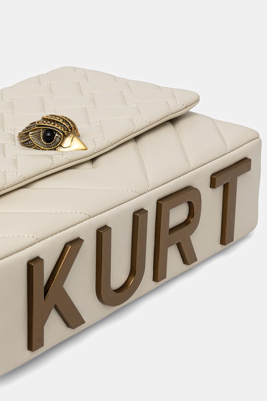 Kurt Geiger London crossbody torba ženska kožna Kensington bež 5643741109