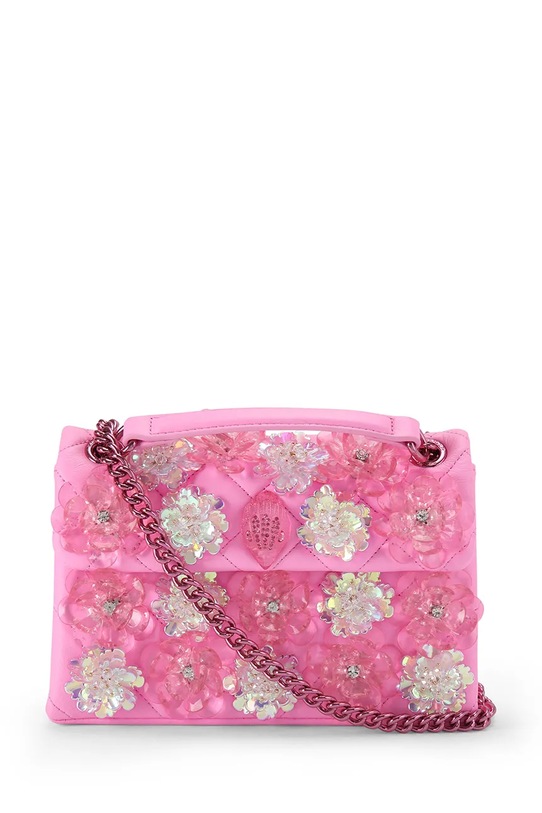 Kurt Geiger London torebka crossbody damska skórzana Kensington różowy 4373598109