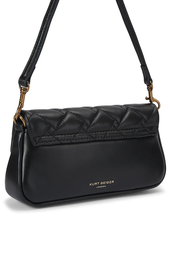Akcesoria Kurt Geiger London torebka crossbody damska skórzana Pickle Shoulder Bag 5579200109 czarny
