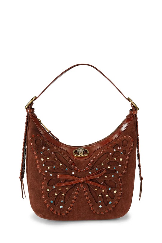 Kurt Geiger London torebka damska zamszowa Chelsea brązowy 5599130129