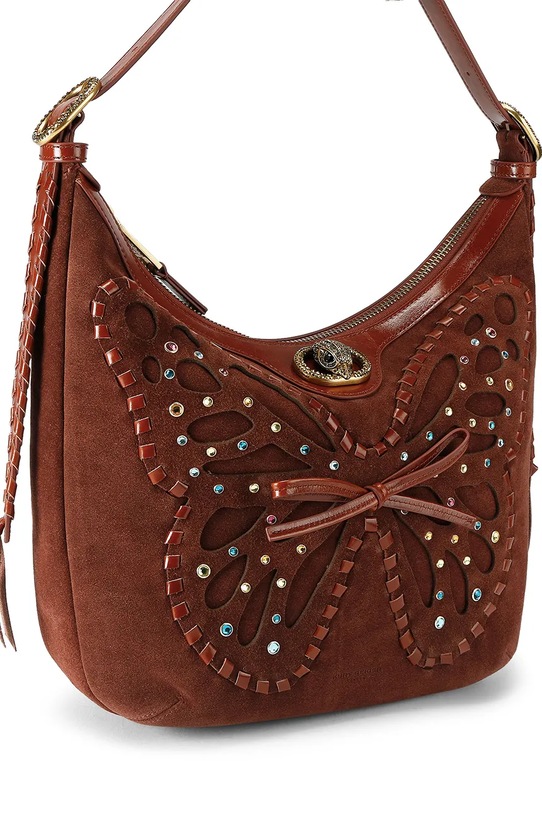 Kurt Geiger London torebka damska zamszowa Chelsea 5599130129 brązowy SS26