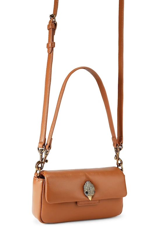 Kurt Geiger London torebka crossbody damska skórzana Mini Oxford 5586436109 brązowy SS26