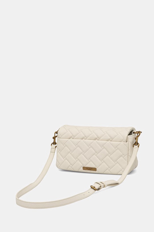 Akcesoria Kurt Geiger London torebka bagietka damska skórzana Pimlico 5626841109 beżowy