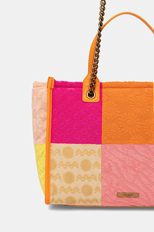 Akcesoria Kurt Geiger London torebka tote damska Hoxton 5023369689 pomarańczowy