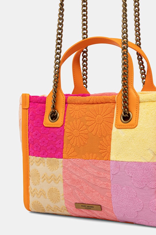 Akcesoria Kurt Geiger London torebka shopper damska Hoxton 5021969689 pomarańczowy