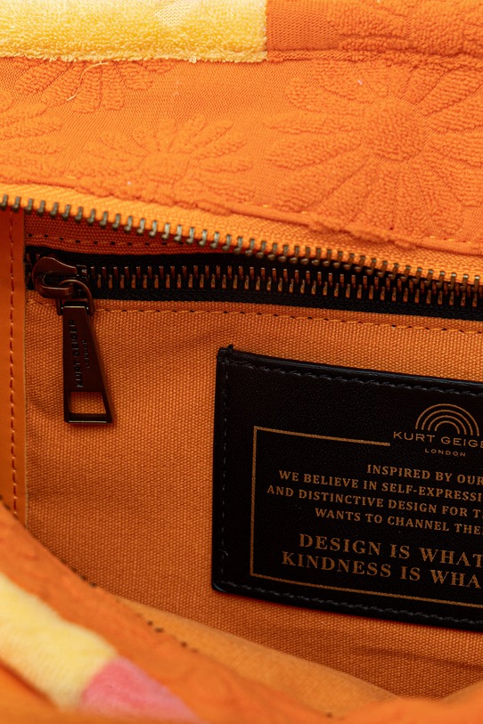 Kurt Geiger London torebka shopper damska Hoxton 5021969689 pomarańczowy