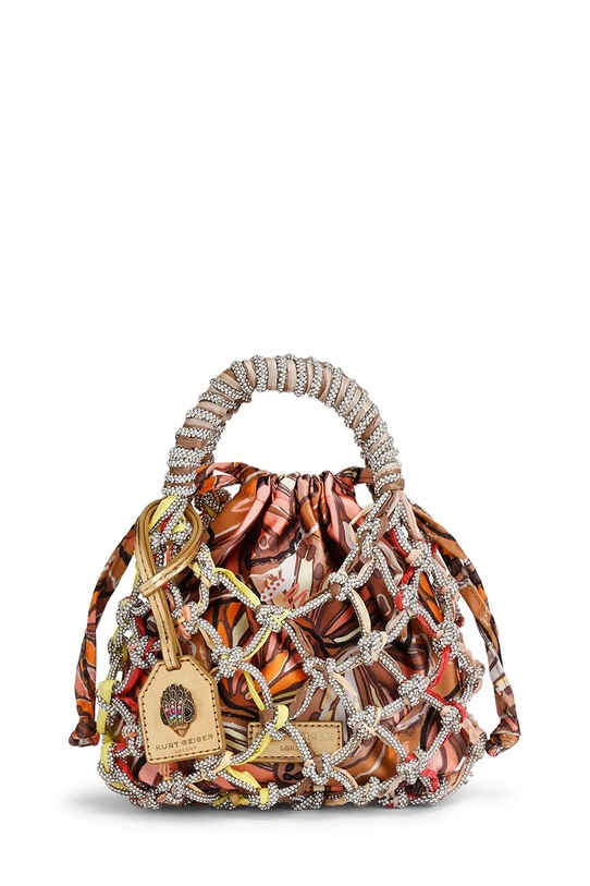 Kurt Geiger London torebka Macrame Crystal Bag brązowy 2038239689
