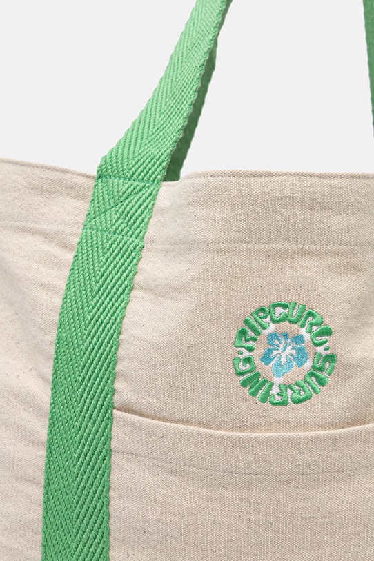 Rip Curl torebka damska bawełniana MIXED LOGO beżowy 034WSB