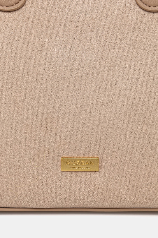 Akcesoria Morgan torebka damska z imitacji zamszu 2PETISU beżowy