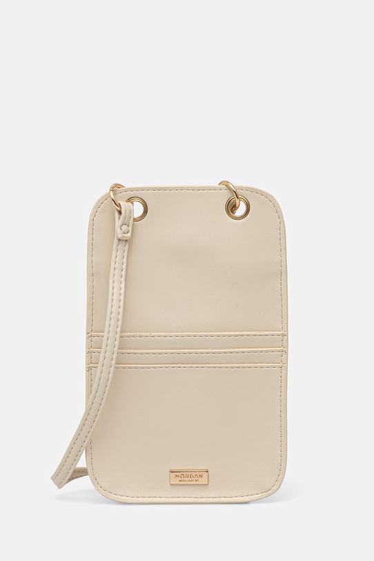 Morgan pokrowiec na telefon damski z imitacji skóry beżowy 2PREPPY