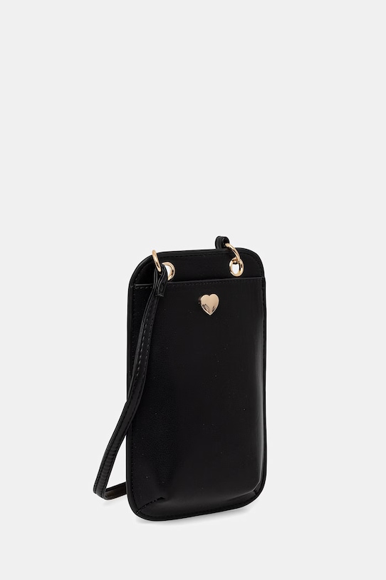 Morgan pokrowiec na telefon damski z imitacji skóry 2PREPPY czarny SS26