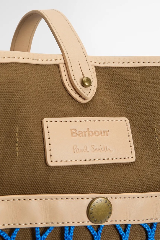 Barbour x Paul Smith Tote Bag torebka tote damska zielony UBA0772SN71