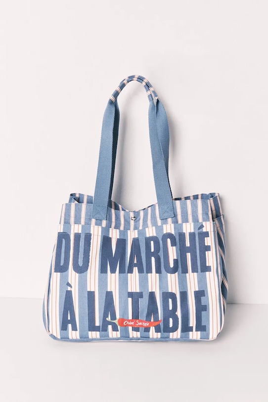 women'secret torebka tote damska bawełniana 3063296 niebieski SS26