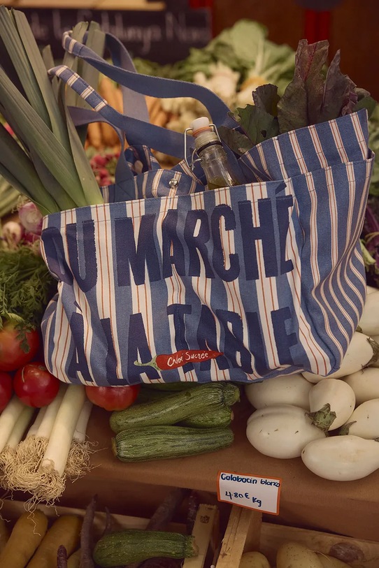 women'secret torebka tote damska bawełniana 3063296 niebieski