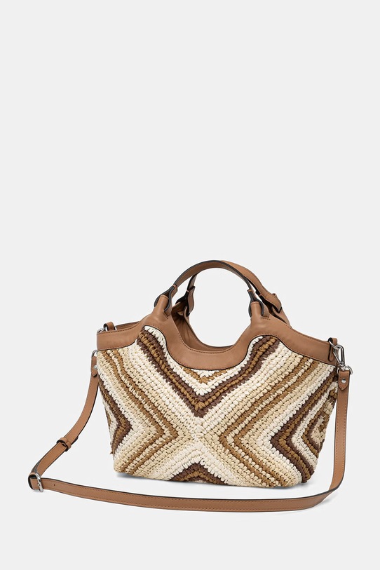 Akcesoria Gianni Chiarini torebka crossbody damska pleciona DUA BS.12189.DIAMIX beżowy