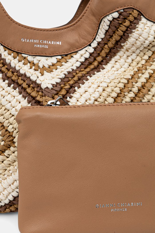 Gianni Chiarini torebka crossbody damska pleciona DUA BS.12189.DIAMIX beżowy