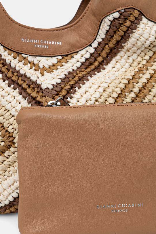 Gianni Chiarini torebka crossbody damska pleciona DUA BS.12189.DIAMIX beżowy