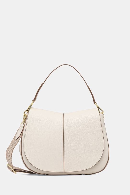 Gianni Chiarini listonoszka damska skórzana HELENA ROUND beżowy BS.6037/COMM.GRN.NAOP