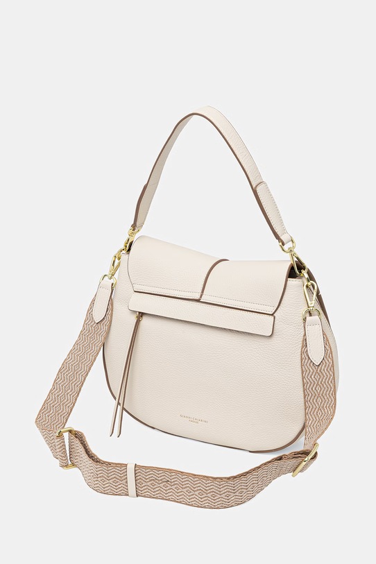 Akcesoria Gianni Chiarini listonoszka damska skórzana HELENA ROUND BS.6037/COMM.GRN.NAOP beżowy