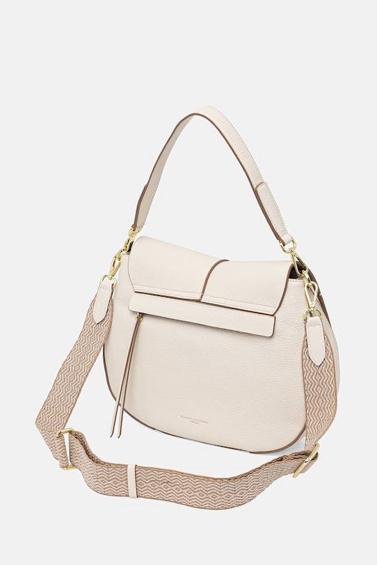 Akcesoria Gianni Chiarini listonoszka damska skórzana HELENA ROUND BS.6037/COMM.GRN.NAOP beżowy