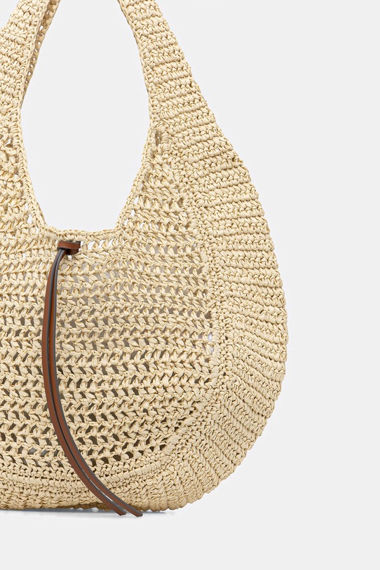 Akcesoria Gianni Chiarini torebka shopper damska NEFELI BS.11954/COMM.STR.CRCH beżowy