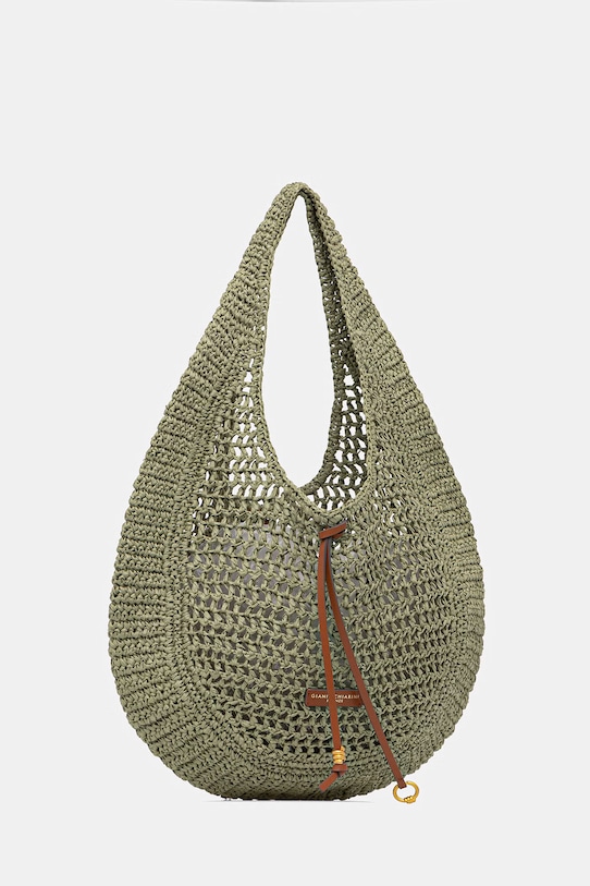 Gianni Chiarini torebka shopper damska NEFELI BS.11954/COMM.STR.CRCH zielony SS26