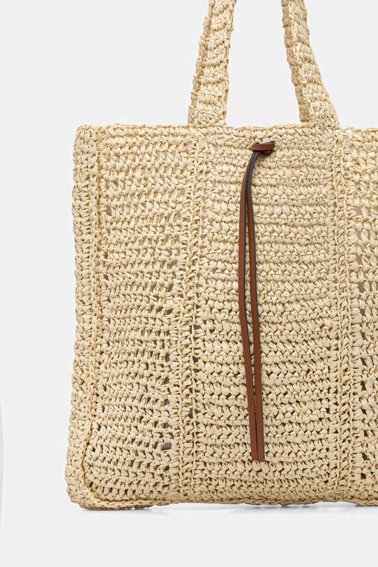 Akcesoria Gianni Chiarini torebka tote damska NEFELI BS.11955/COMM.STR.CRCH beżowy