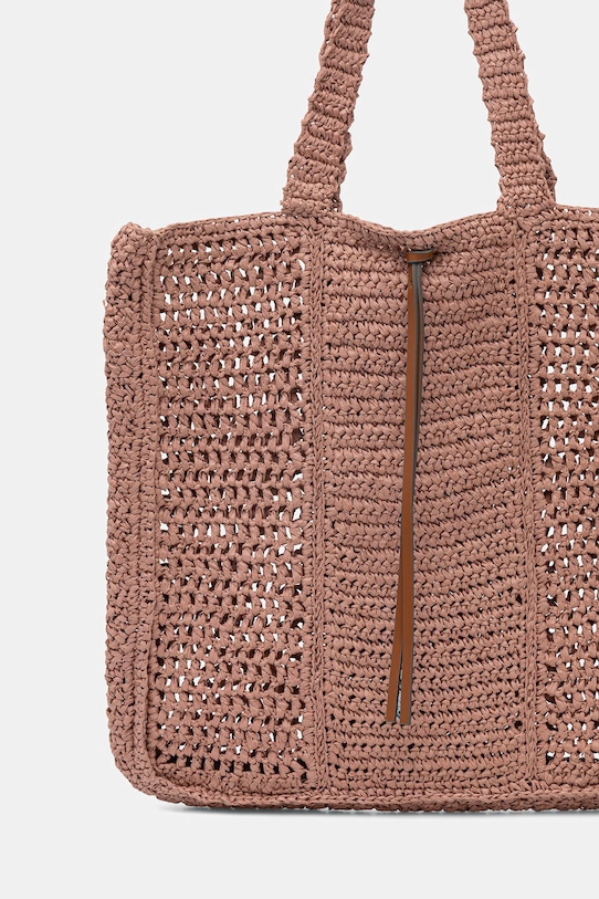 Akcesoria Gianni Chiarini torebka tote damska NEFELI BS.11955/COMM.STR.CRCH różowy